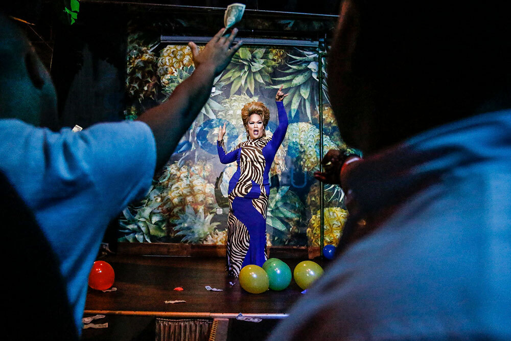 a person performs in drag in a club in Honolulu