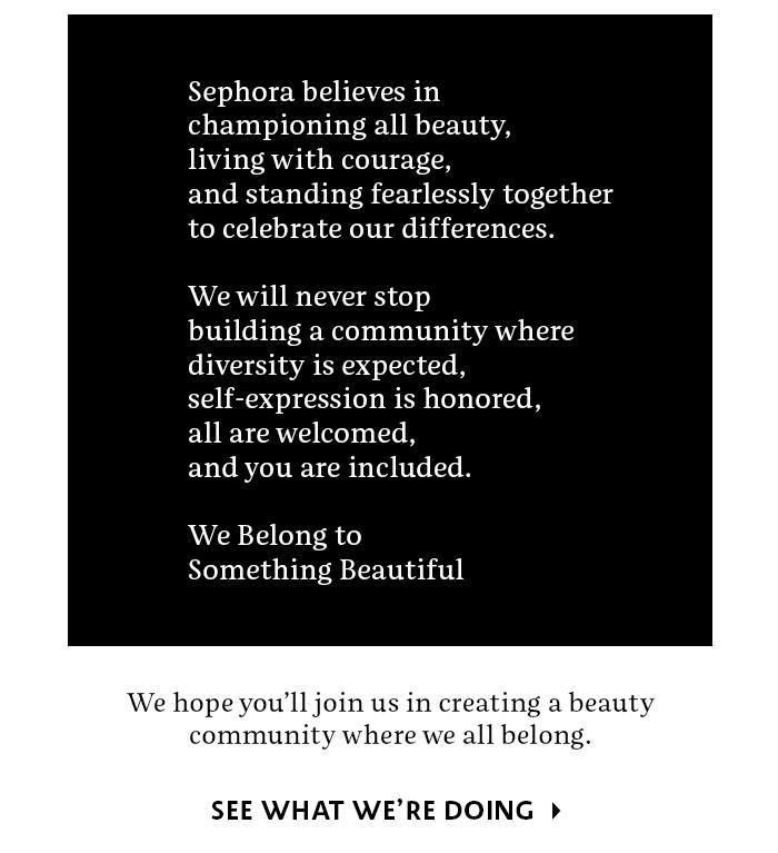 We belong to something beautiful