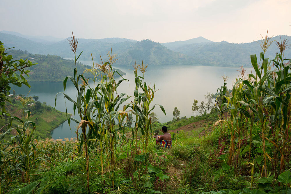 Lake Kivu sits between Rwanda and the Democratic Republican of Congo. It's unique geology naturally fills the lake with carbon dioxide and methane gasses that endanger the millions who live along the lake's shoreline.