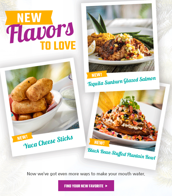 Come try some of our new flavors to love at Bahama Breeze!