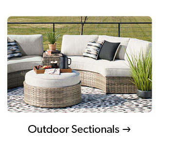 Click to shop Outdoor Sectionals.