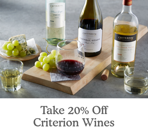 Take 20% Off Criterion Wines