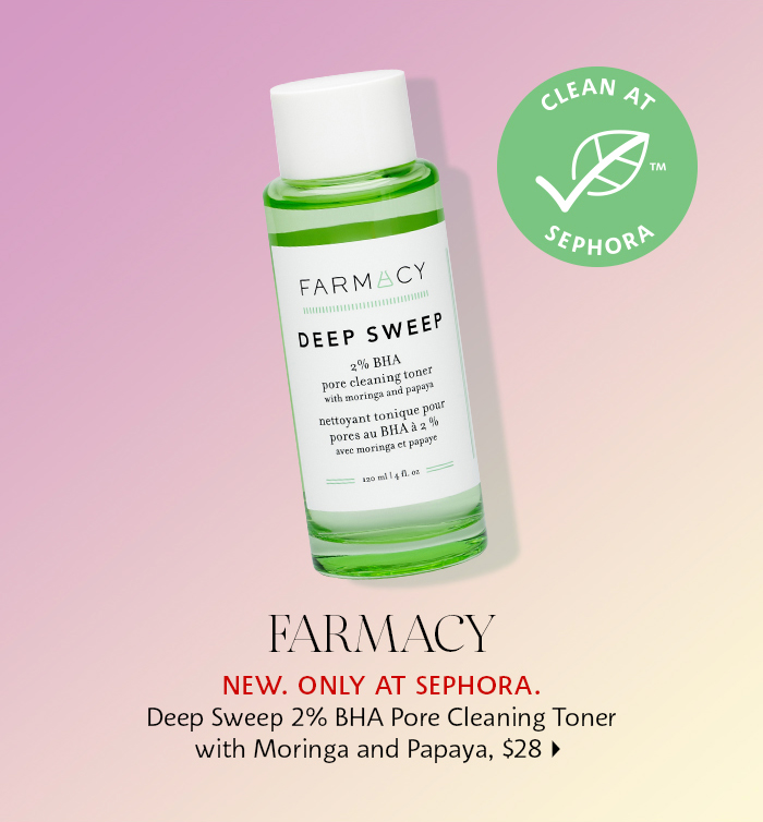 Farmacy Deep Sweep 2% BHA Pore Cleaning Toner with Moringa + Papaya