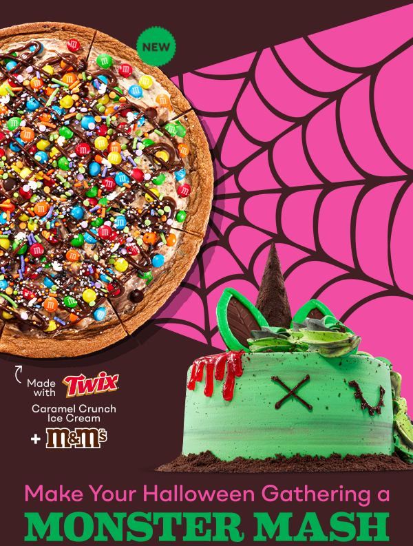 "Make your Halloween gathering a monster mash” with Spooktacular Polar Pizza®, Zombie Unicorn Cake & Trixie the Ghost Cake