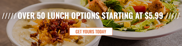 Over 50 lunch options starting at $5.99