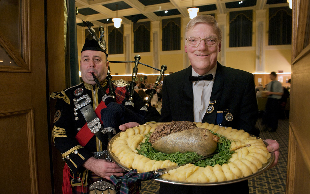 Haggis is now considered a delicacy, but was basically the hot dog of medieval Scotland and was forever immortalized in a 1787 Robert Burns poem.