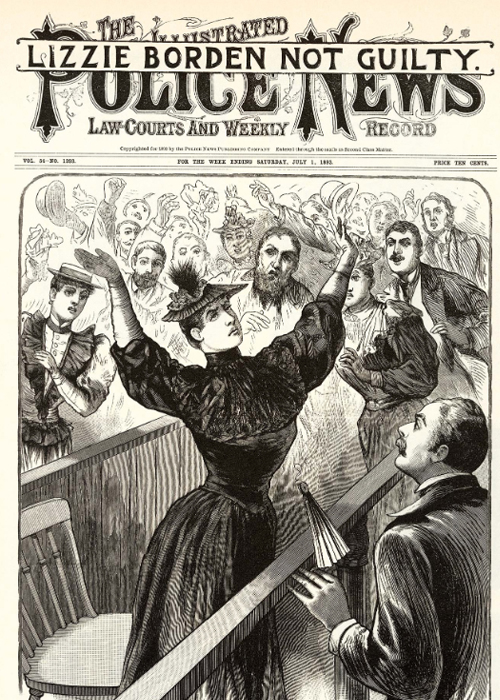 Lizzie Borden's fate was a big story for the the illustrated Police News in 1893. 