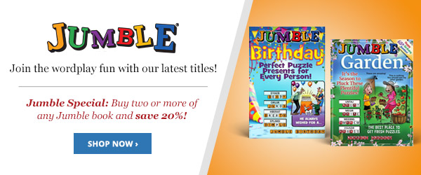 Get 20% OFF 2 or More Jumble Puzzle Books!