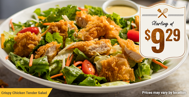 Crispy Chicken Tender Salad