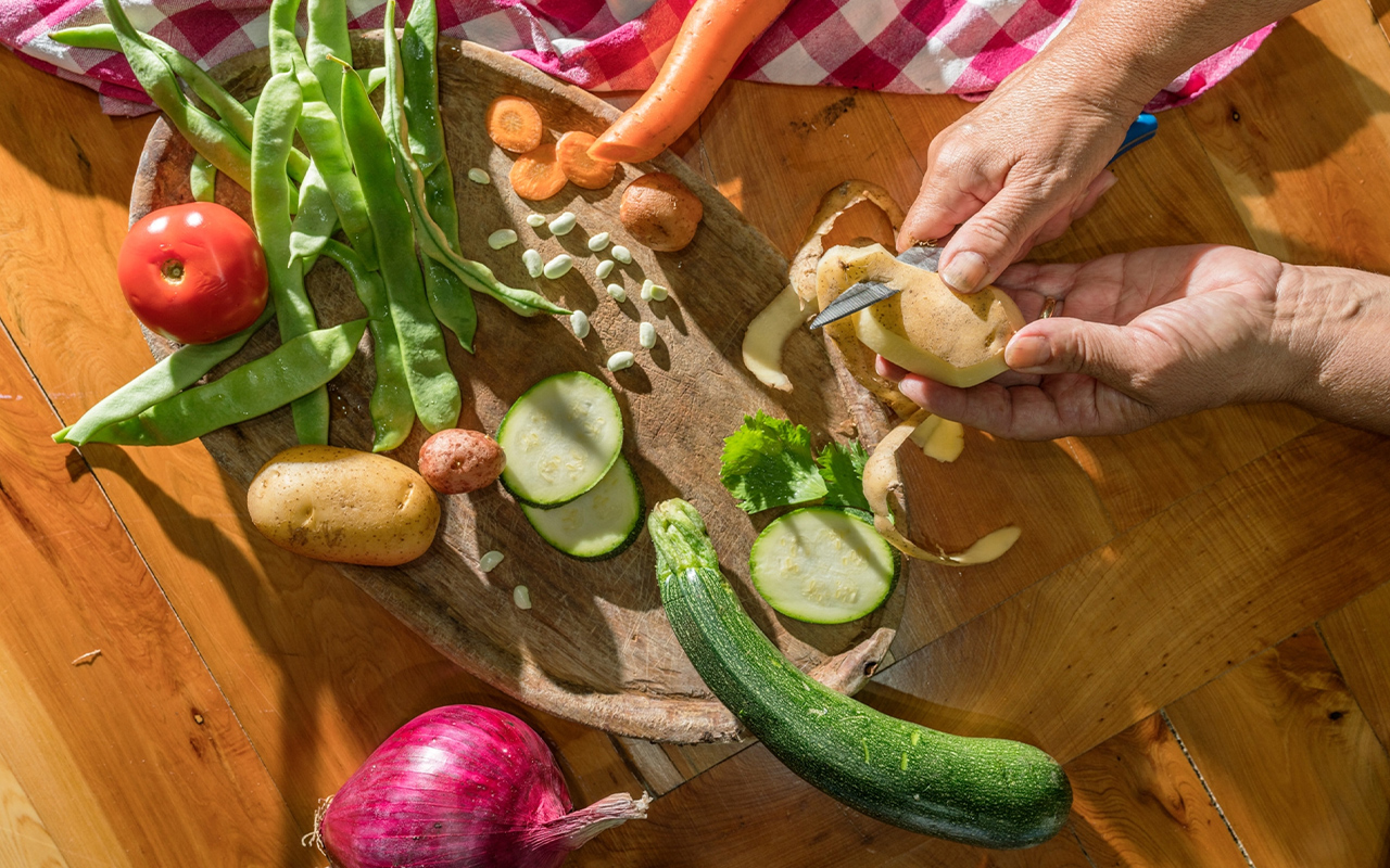 Vegetables are not only good for your health, but also for the environment.