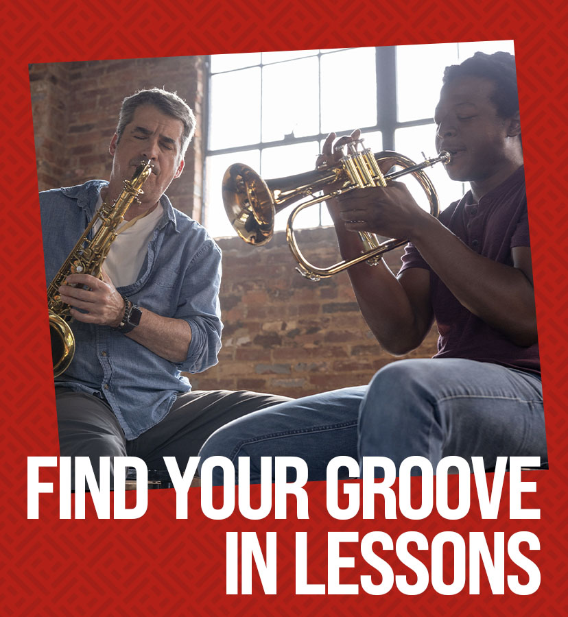 Find your groove in lessons.
