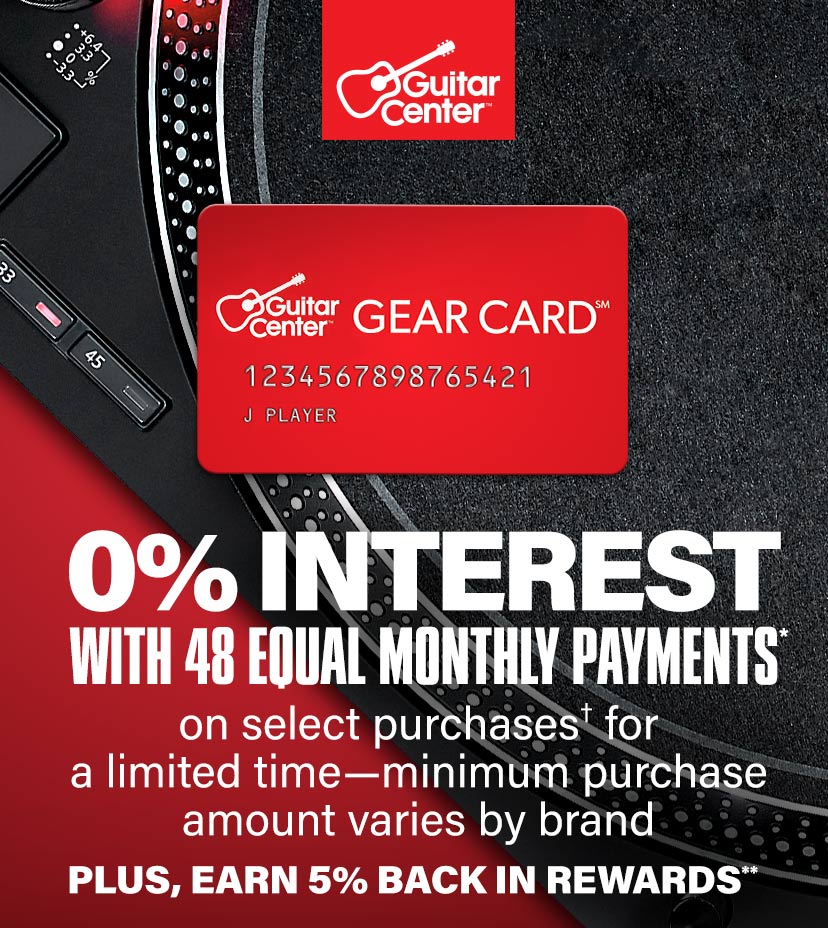 0% interest with 48 equal monthly payments on select purchases may vary by brand + earn 5% in Rewards. Details