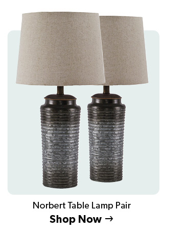 Norbert Table Lamp Pair. Click to shop now.