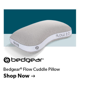 Featured Bedgear Flow Cuddle Pillow. Click to shop now.