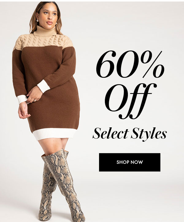 60% off Select Styles