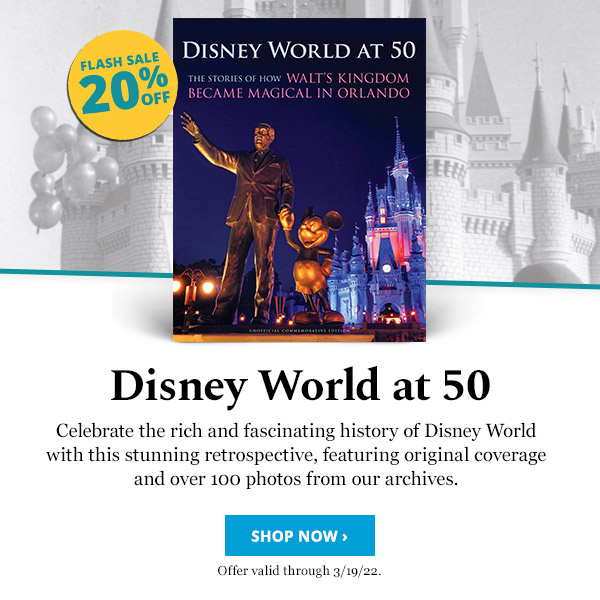 FLASH SALE: 'Disney World at 50' Book 20% OFF