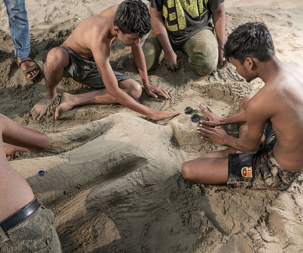 On the beach in Bangladesh