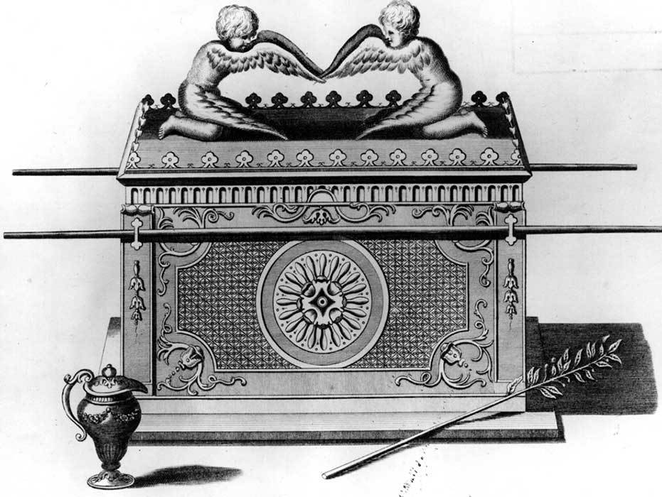 A sketch showing what the Ark of the Covenant might have looked like.