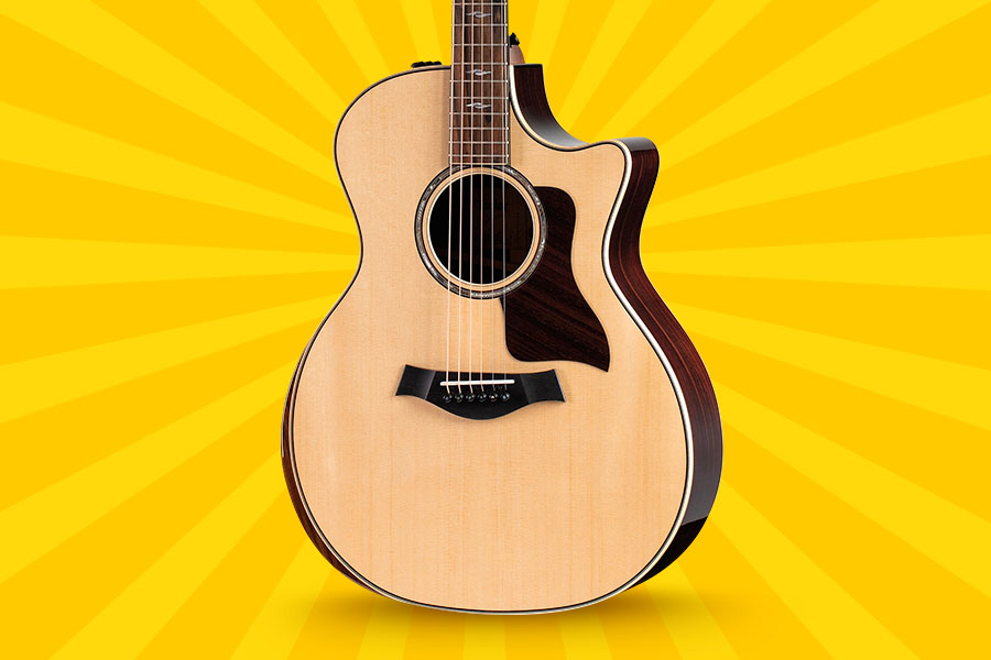 Trade in any guitar and receive a $100 mail-in rebate with purchase of a new, USA-made Taylor—now thru Oct. 31