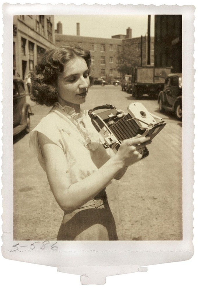 Test photograph of Meroe Marston Morse taken by a Polaroid laboratory staff ca. 1940's