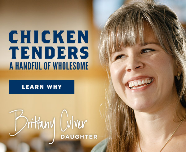 Brittany Culver signs off on Culver's Chicken Tenders