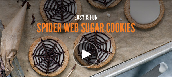 Featured Video: Spider Web Sugar Cookies