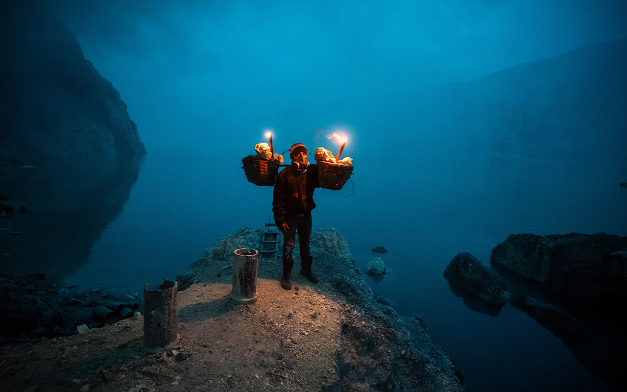 Thirty-six-year-old Hadis has been a full-time miner for 10 years. He recently started as a cook in a nearby tourist restaurant, but periodically returns to the mine for extra income.