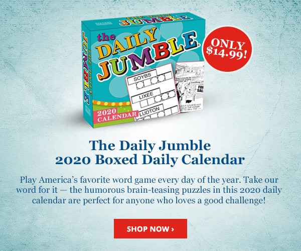 Play America’s favorite word game every day of the year - Shop the 2020 Jumble Calendar Now!