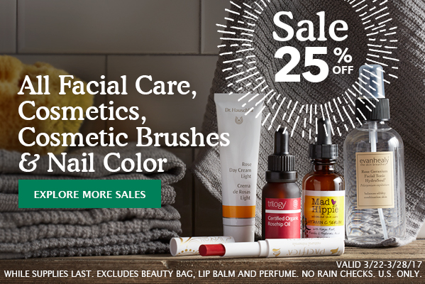 On Sale: 25% Off Facial Care