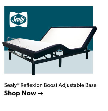 Featured Sealy Reflexion Boost Adjustable Base. Click to shop now.