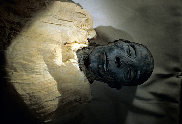 Pharaoh Seti I ruled Egypt for more than a decade beginning around 1290 B.C. His mummy is one of 22 being moved to a new museum in Cairo.