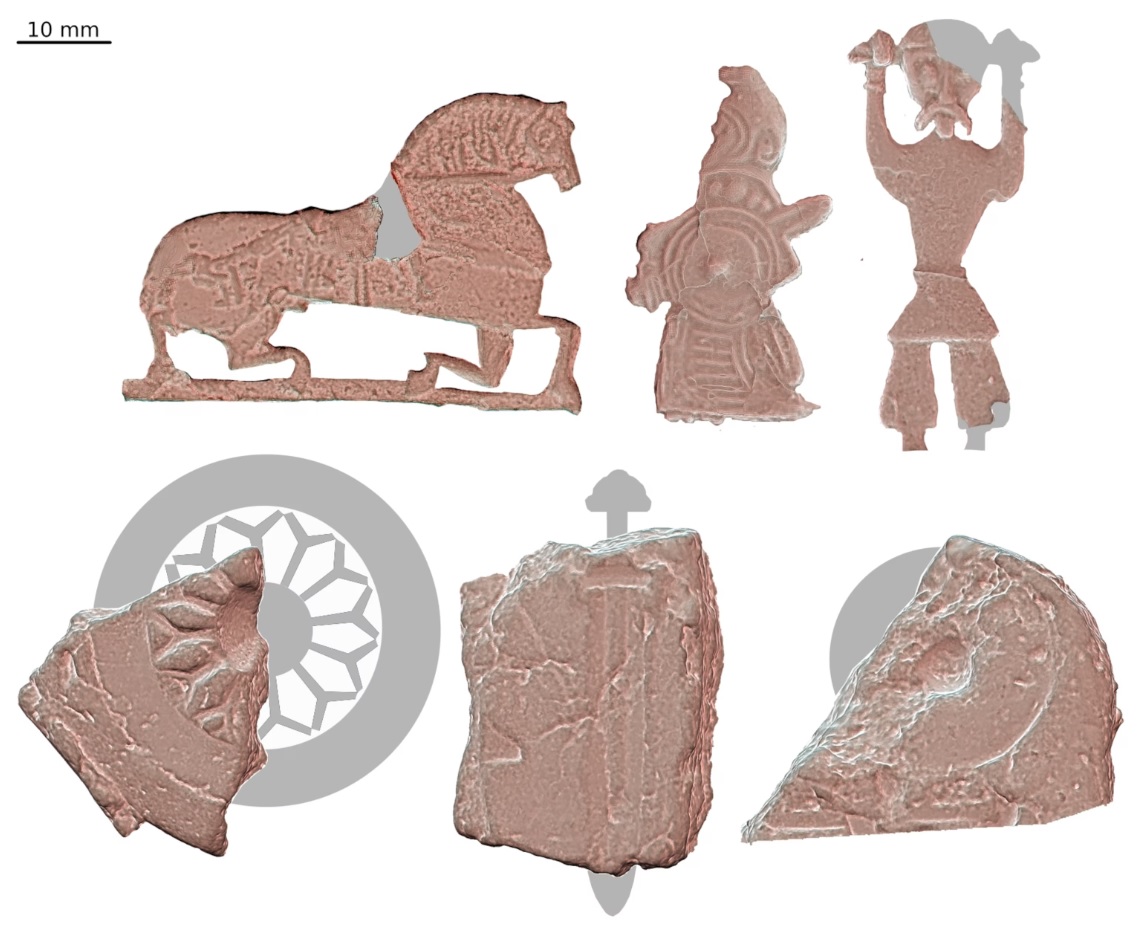 Figurine motifs from Ribe, Denmark reveal a variety of designs were manufactured at the site.