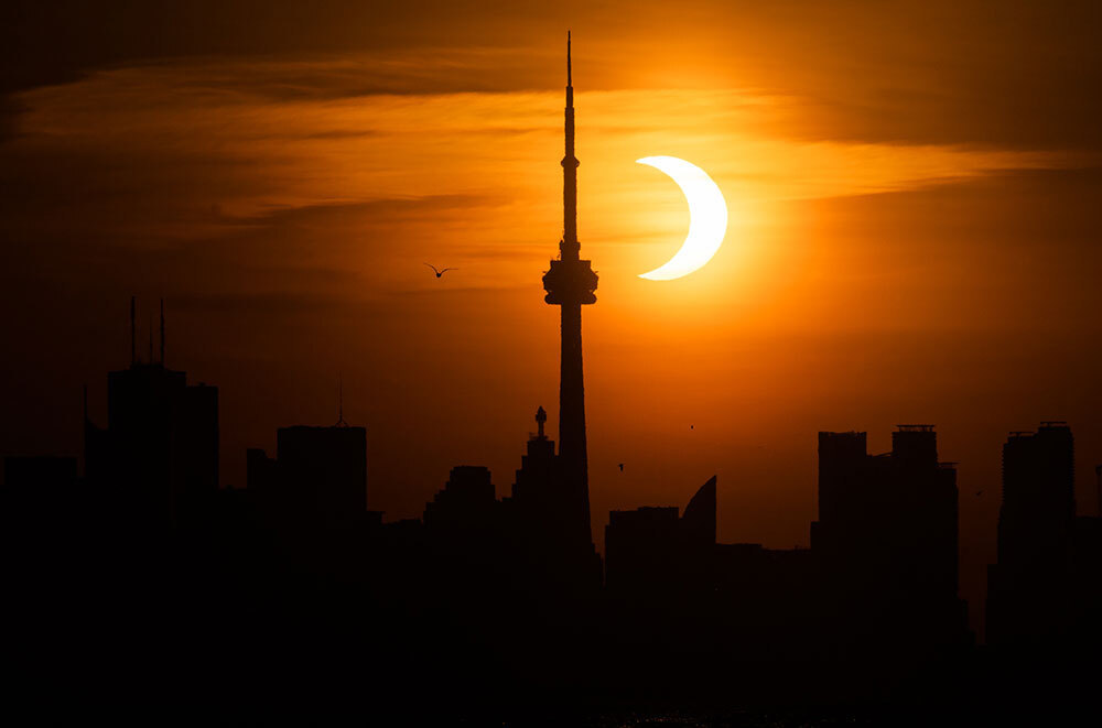 A picture of an annular eclipse