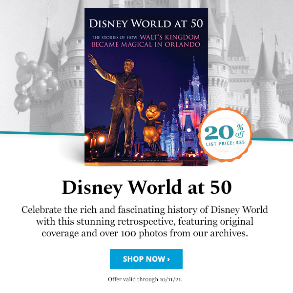 Get 20% OFF the NEW 'Disney World at 50' Book