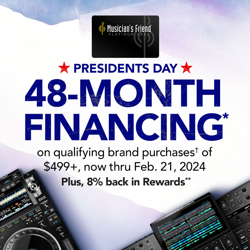 Presidents Day 48-month financing* on qualifying brand Platinum Card purchases† of $499+, now thru 2/21/24. Plus, 8% back in Rewards**. Details