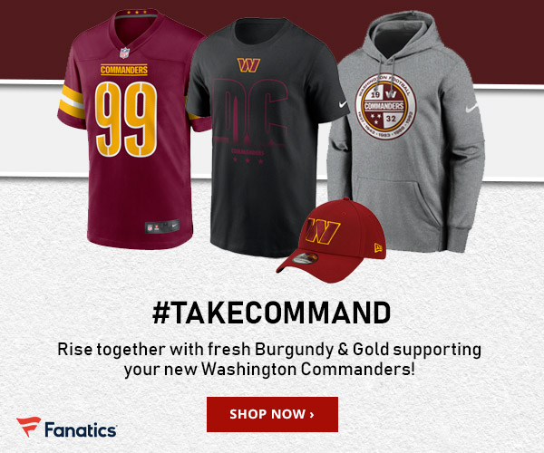 Get All Your Washington Commanders Gear Right Here