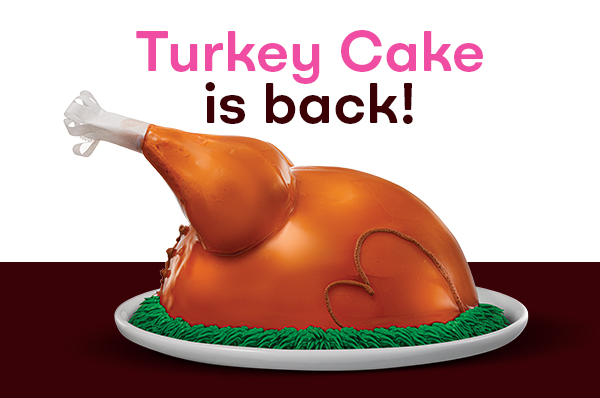 Turkey Ice Cream Cake "Turkey Cake is back!"