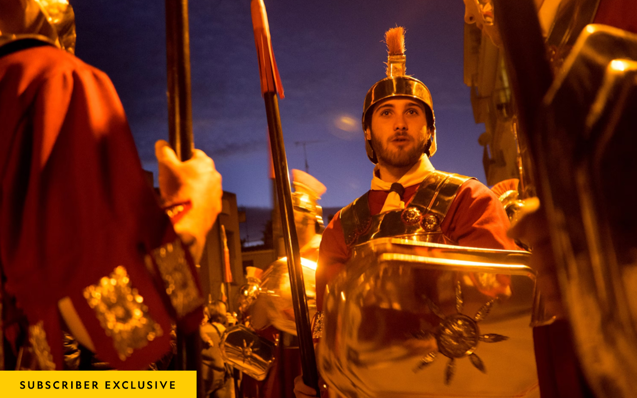 How often do the men in your life think about the Roman Empire? Maybe more than you think. They may not wear costumes, like these Catalan actors in Spain, but they could still be obsessed.