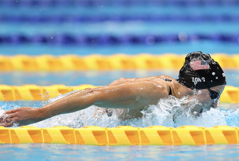 Jessica Long of Team United States competes during the Tokyo 2020 Paralympic Games.