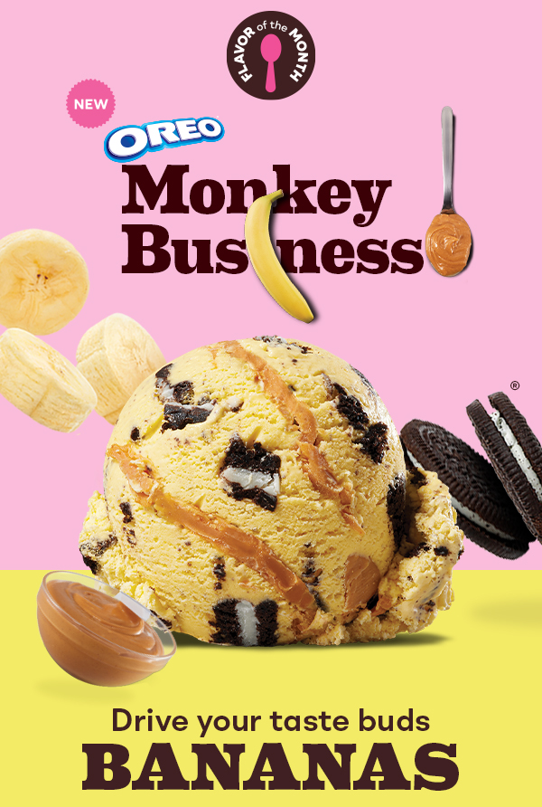 Drive your taste buds bananas" with "OREO® Monkey Business