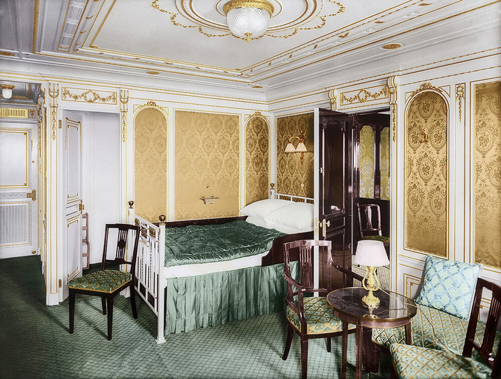 A first-class room on the Titanic