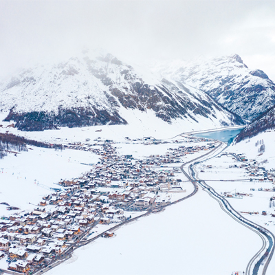 Sitting at 5,906 feet, Livigno in the Italian Alps is Europe’s highest inhabited parish.