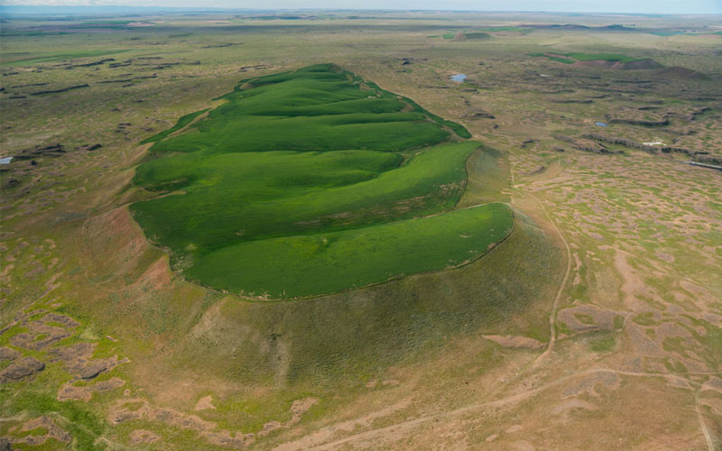 The area stands on what was once the largest waterfall in the world. 