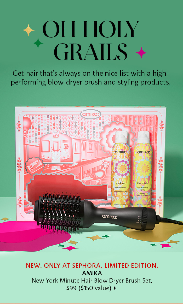 Amika New York Minute Hair Blow Dryer Brush Set