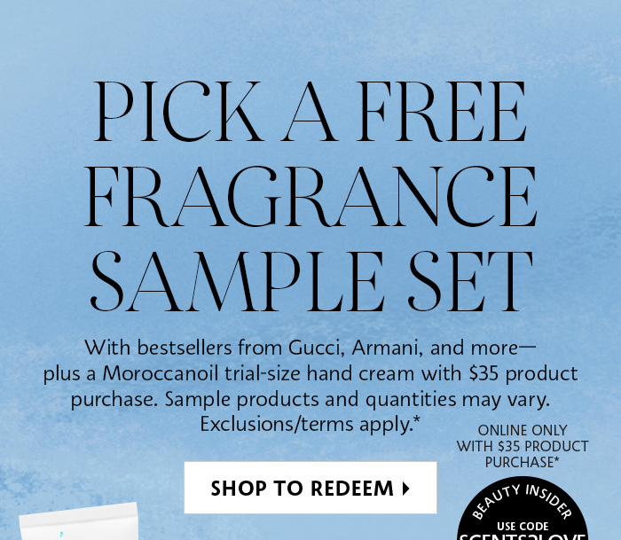 Pick A Free Fragrance Sample Set*