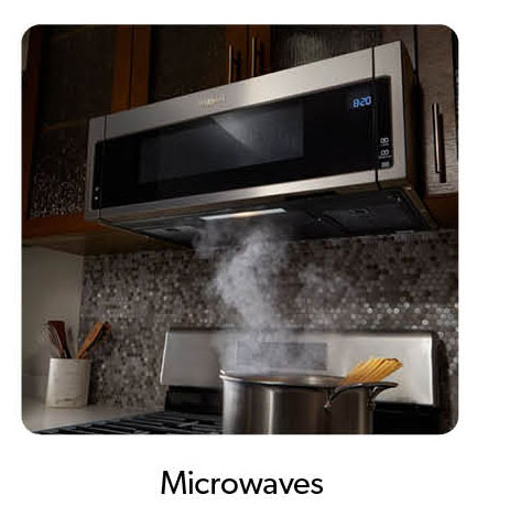 Click to shop Microwaves.