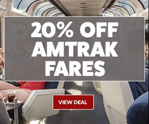 Save 20% on Cross-Country Amtrak Fares