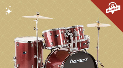 Up to 25% off select drumsets and e-kits. In-store only. Shop now