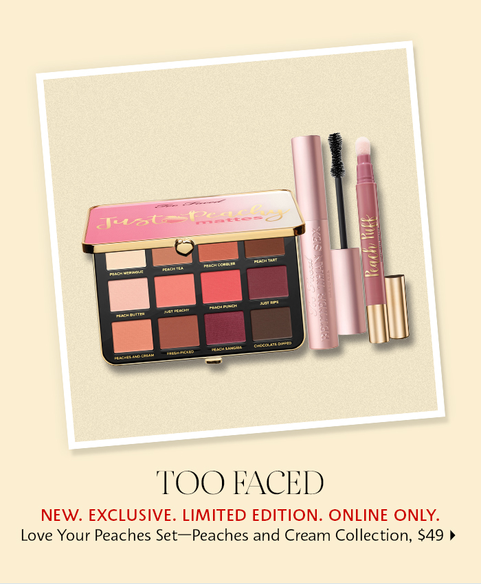Too Faced Love Your Peaches Set – Peaches and Cream Collection