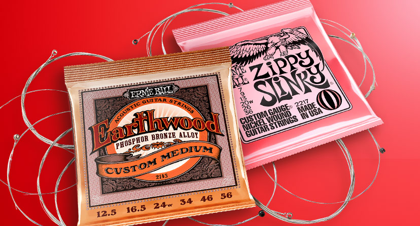 Free Ernie Ball Slinky flatwound strings with the purchase of a Platinum setup. Now thru Sept. 20. Get details